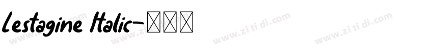 Lestagine Italic字体转换